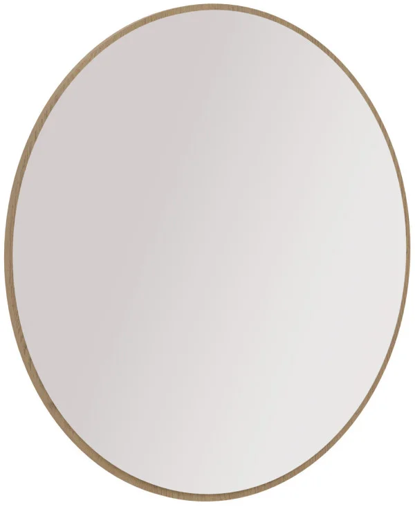 okrągłe lustro Ovalio 100 cm dąb cremona