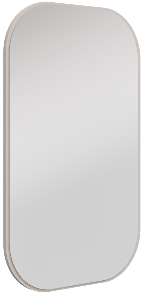 owalne lustro Ovalio 110 x 68 cm beż piaskowy