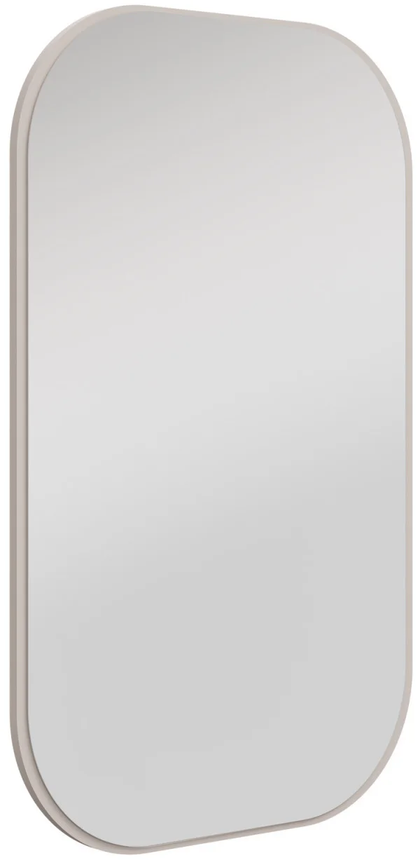 owalne lustro Ovalio 110 x 68 cm beż piaskowy