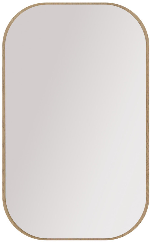 owalne lustro Ovalio 110 x 68 cm dąb cremona