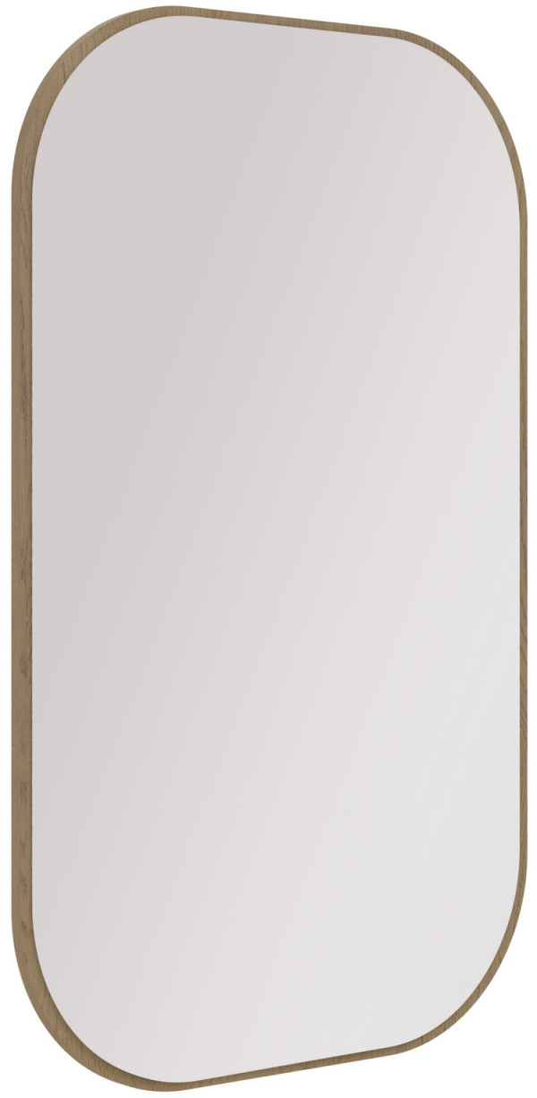 owalne lustro Ovalio 110 x 68 cm dąb cremona