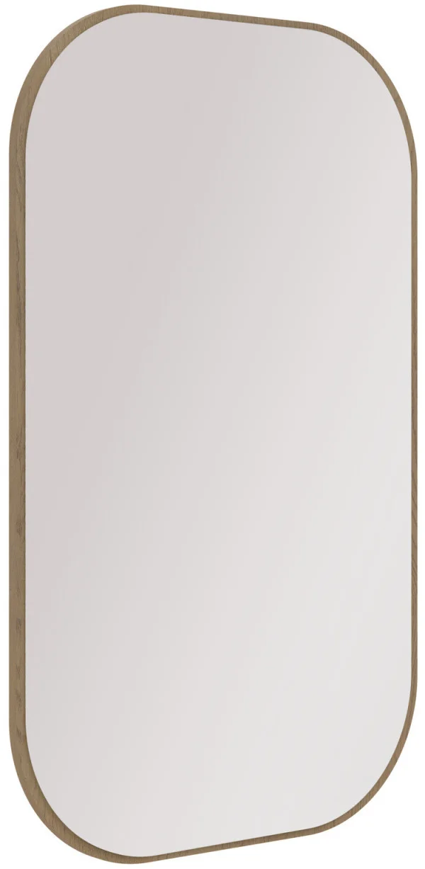 owalne lustro Ovalio 110 x 68 cm dąb cremona