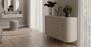 komoda z ryflowanym frontem Ovalio