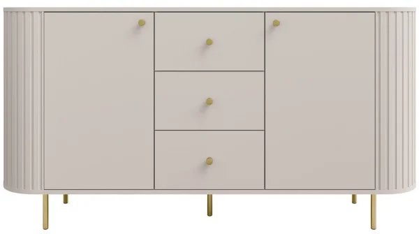 komoda Ovalio 165 cm beż piaskowy