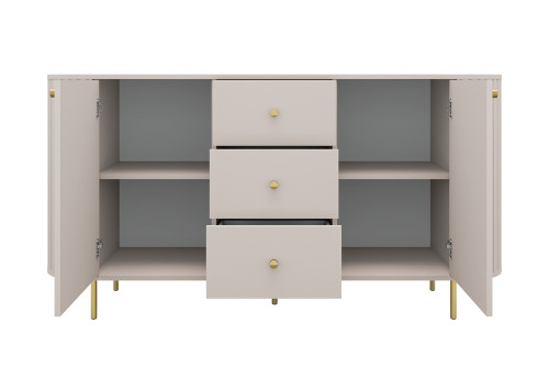 komoda z szafkami Ovalio beż piaskowy
