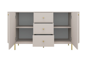 komoda z szafkami Ovalio beż piaskowy