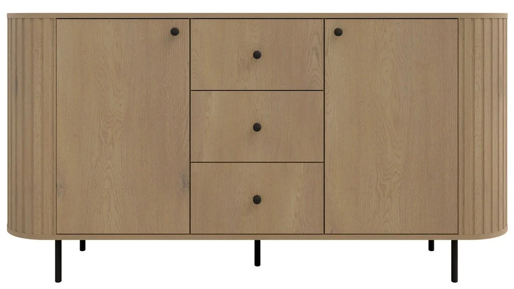 komoda Ovalio 165 cm dąb cremona