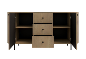 komoda z szafkami Ovalio dąb cremona