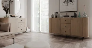 komoda Ovalio 165 cm dąb cremona