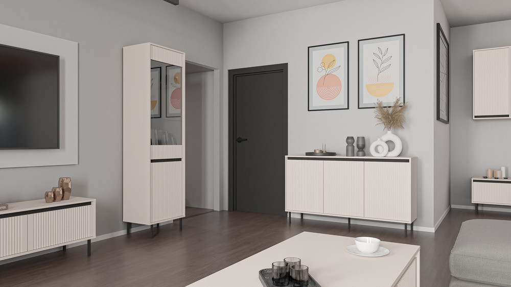 Szafka pod telewizor OSAKA 140 cm beż piaskowy