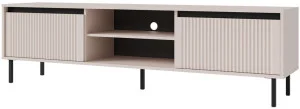 Nowoczesna szafka RTV OSAKA 179 cm, do salonu, beż piaskowy
