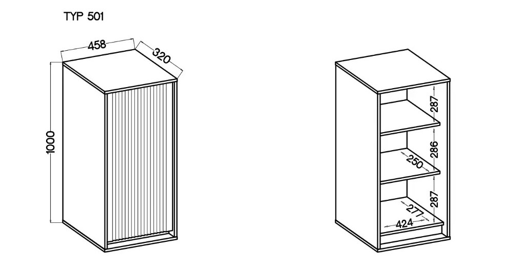 Szafka wisząca OSAKA 46 cm dąb evoke