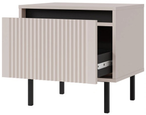 nowoczesny stolik nocny OSAKA 52 cm do sypialni beż piaskowy