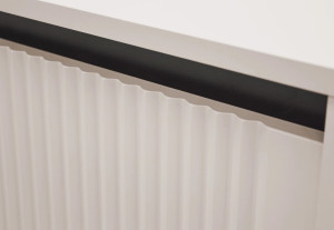 minimalistyczny stolik nocny OSAKA 52 cm beż piaskowy