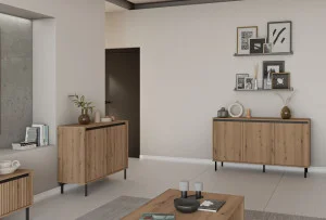komoda trzydrzwiowa OSAKA 149 cm dąb evoke
