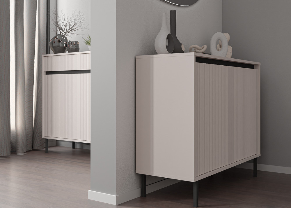 komoda do salonu OSAKA 100 cm z szufladami beż piaskowy