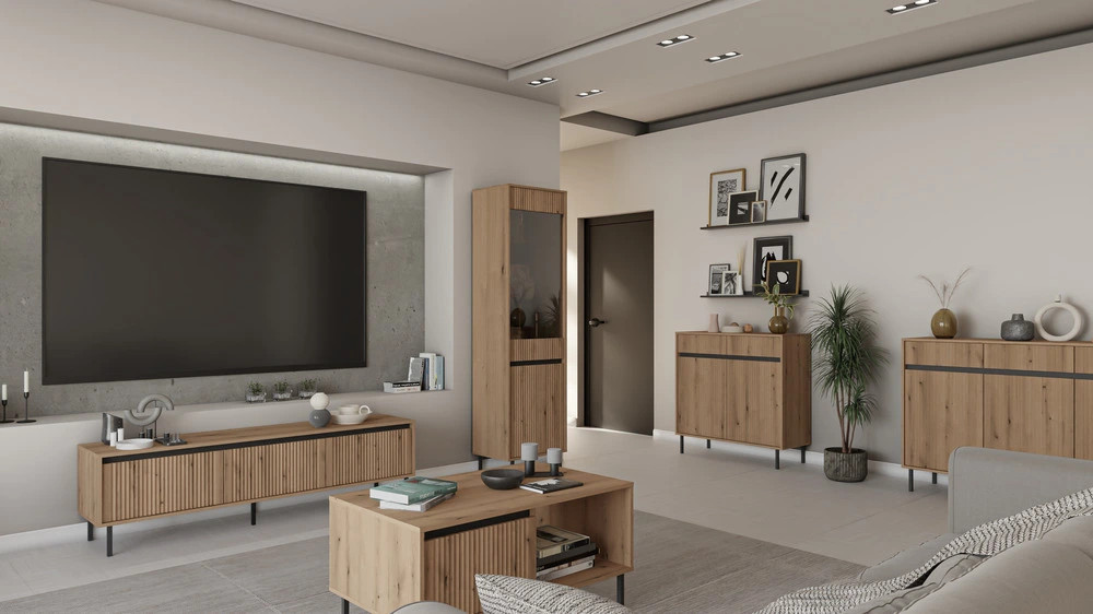 Komoda OSAKA 100 cm z szufladami dąb evoke