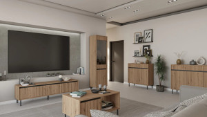 Komoda OSAKA 100 cm z szufladami dąb evoke