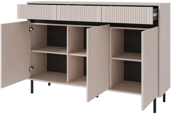 Komoda OSAKA 149 cm z szufladami beż piaskowy
