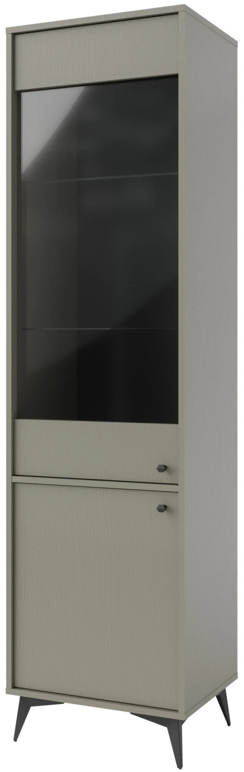 wysoka witryna do salonu TOKYO 52 cm eukaliptus