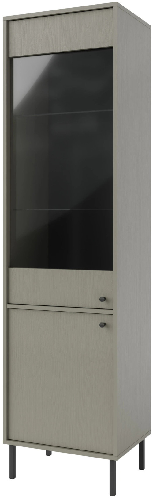 wysoka witryna do salonu TOKYO 52 cm eukaliptus