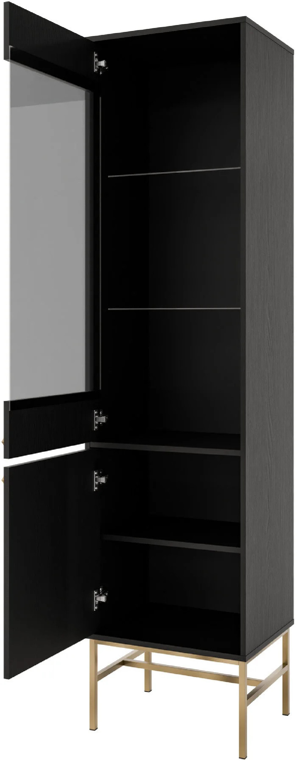 wysoka witryna TOKYO czarny grafit