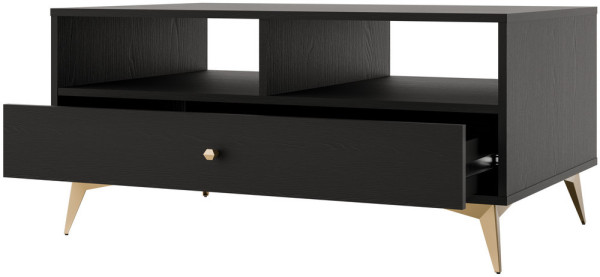 prostokątny stolik kawowy TOKYO 100 cm czarny grafit