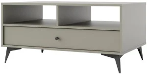 Prostokątny stolik kawowy TOKYO 100 cm, do salonu, eukaliptus, nogi rozgwiazda