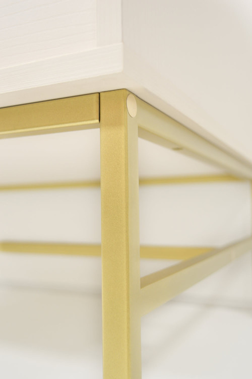 Prostokątny stolik kawowy TOKYO 100 cm, do salonu, beż piaskowy, stelaż | Stoliki kawowe Desire Furniture