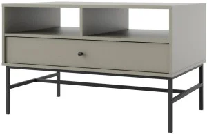 Prostokątny stolik kawowy TOKYO 100 cm, do salonu, eukaliptus, stelaż