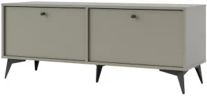 Mała szafka pod telewizor TOKYO 120 cm, eukaliptus, nogi rozgwiazda