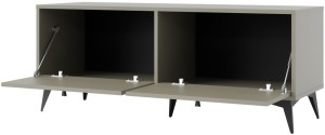 szafka rtv Tokyo 120 cm eukaliptus na metalowych nogach