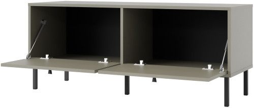 szafka rtv Tokyo 120 cm eukaliptus na metalowych nogach