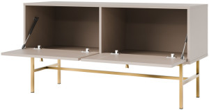 szafka rtv Tokyo 120 cm beż piaskowy na stelażu