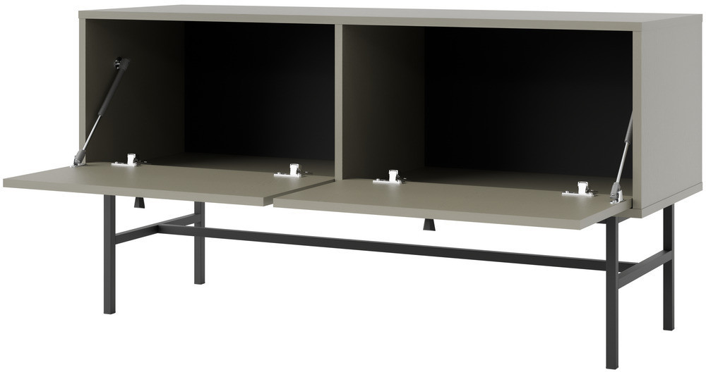 szafka rtv Tokyo 120 cm eukaliptus na metalowym stelażu