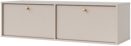 mała szafka wisząca pod telewizor Tokyo 120 cm beż piaskowy