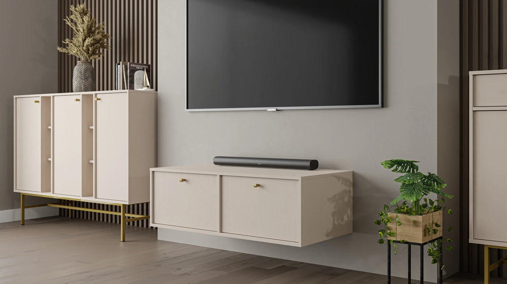 szafka rtv wisząca Tokyo 120 cm beżowa