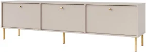 Pojemna szafka RTV TOKYO 180 cm, do salonu, beż piaskowy, nogi proste