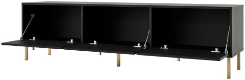 szafka rtv tokyo 180 cm czarny grafit