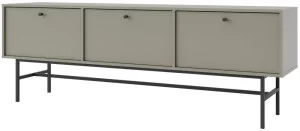 Pojemna szafka RTV TOKYO 180 cm, do salonu, eukaliptus, stelaż