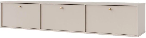 Pojemna wisząca szafka RTV TOKYO 180 cm, do salonu, beż piaskowy