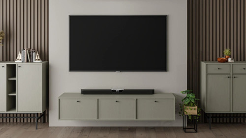 nowoczesna wisząca szafka rtv tokyo eukaliptus