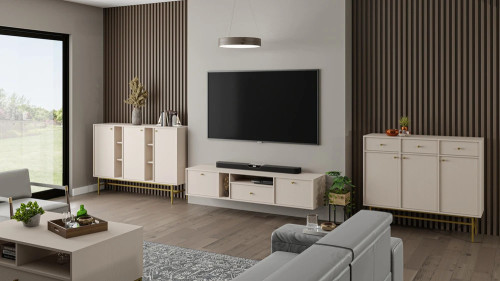 szafka pod telewizor tokyo 180 cm beż wisząca