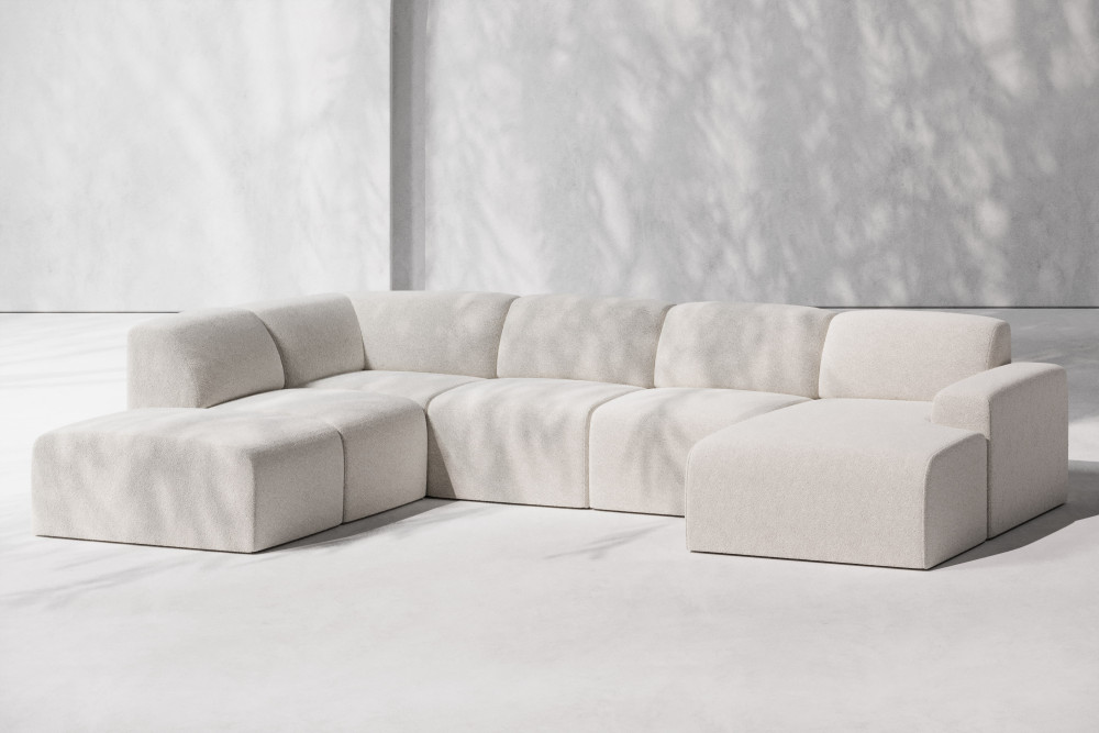 narożnik modułowy Modulare U Model 3 – widok frontowy