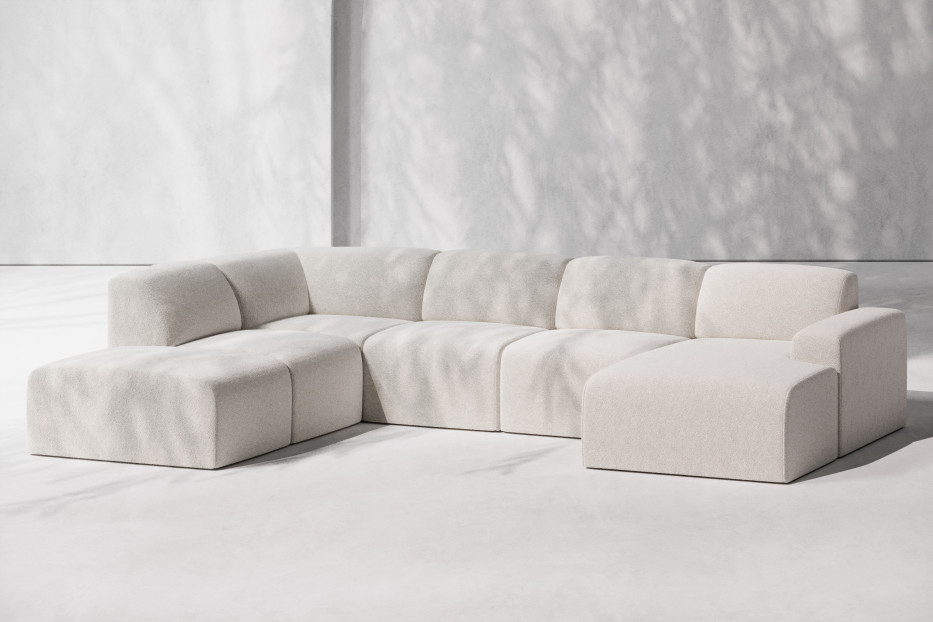 narożnik modułowy Modulare U Model 3 – widok frontowy