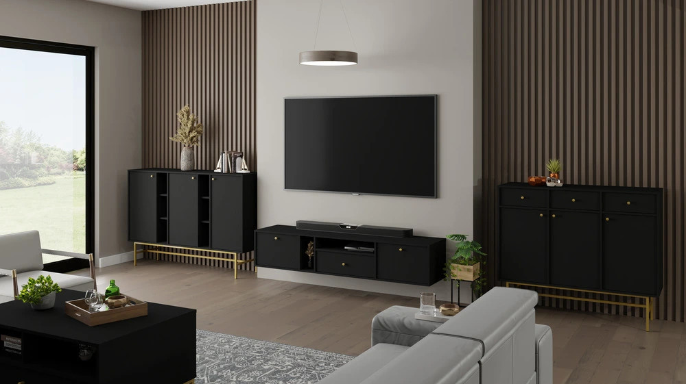 nowoczesna szafka rtv do salonu tokyo wisząca