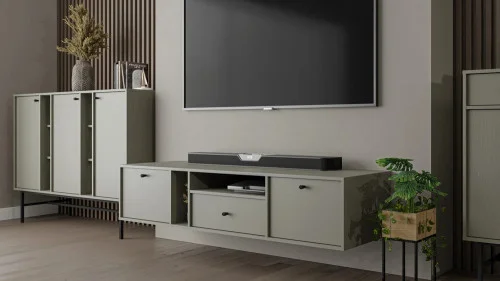 wisząca szafka rtv tokyo 180 cm eukaliptus