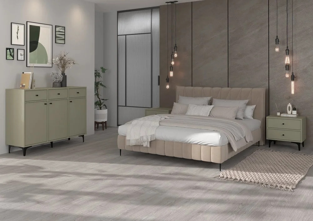 drewniany stolik nocny tokyo do sypialni