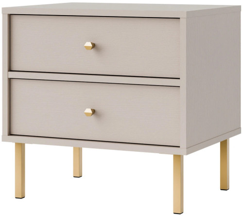 stolik nocny do sypialni tokyo 52 cm beż piaskowy