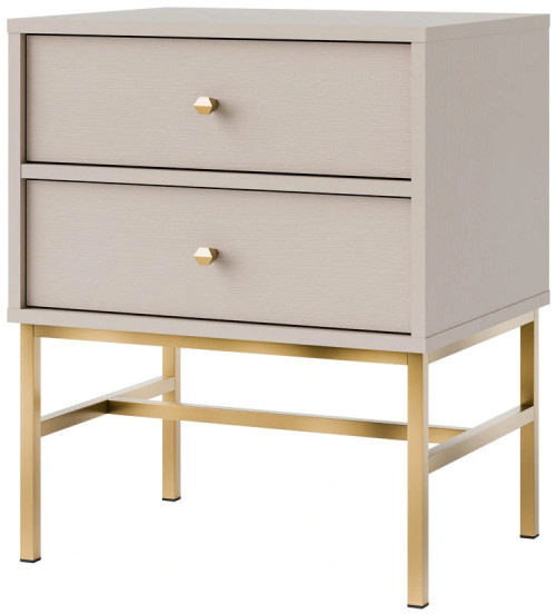 stolik nocny do sypialni tokyo 52 cm beż piaskowy stelaż